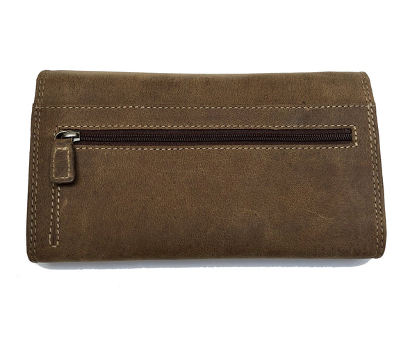 Buffalo Leather Woman Wallet 205 Hand Made for Qiviuk Boutique