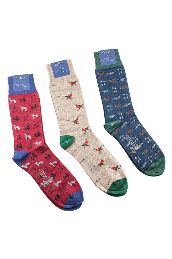 Bison, cashmere & silk man socks 3 colors by Qiviuk Boutique