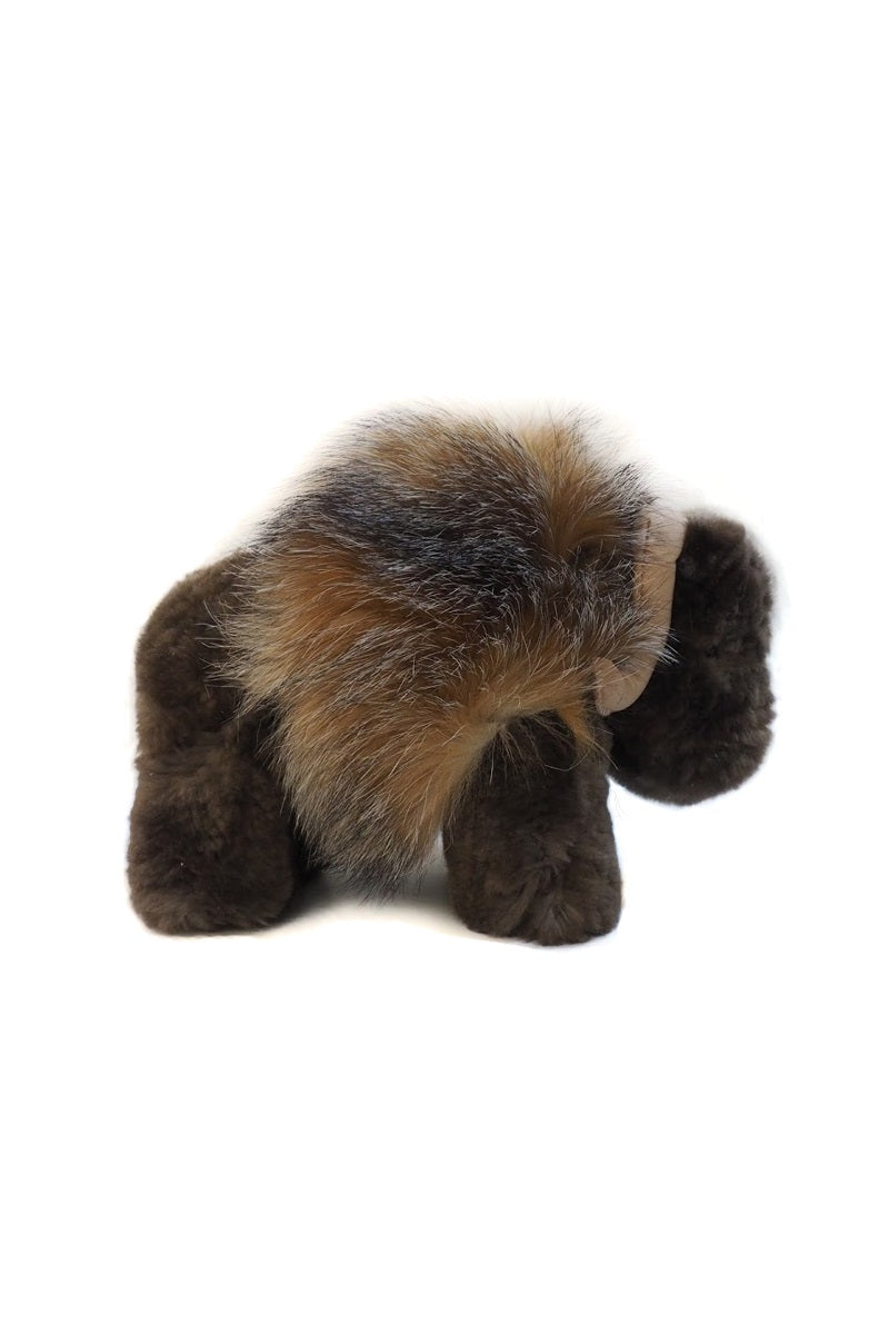 Muskox S doll made with beaver and fox fur by Qiviuk Boutique
