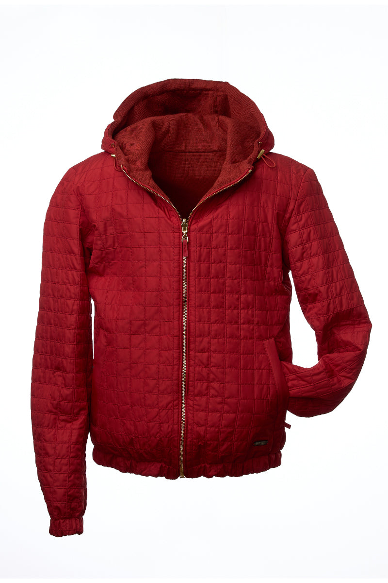 Kway Unisex Jacket Suri & Silk, Red by Qiviuk Boutique