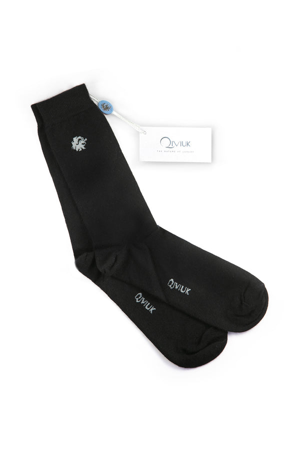 Qiviuk Jersey Woman socks in black by Qiviuk Boutique