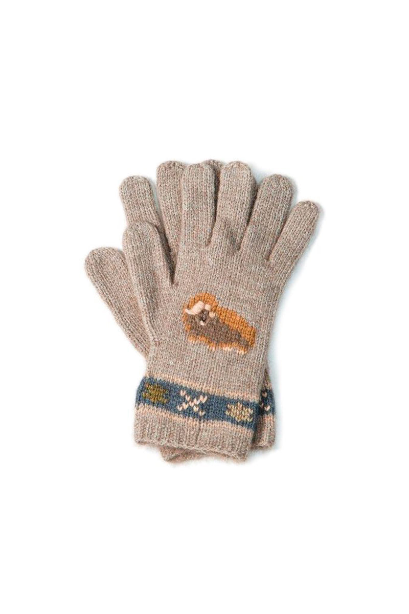 Qiviuk, Merino & Silk Muskox ladies gloves in natural by Qivuk Boutique