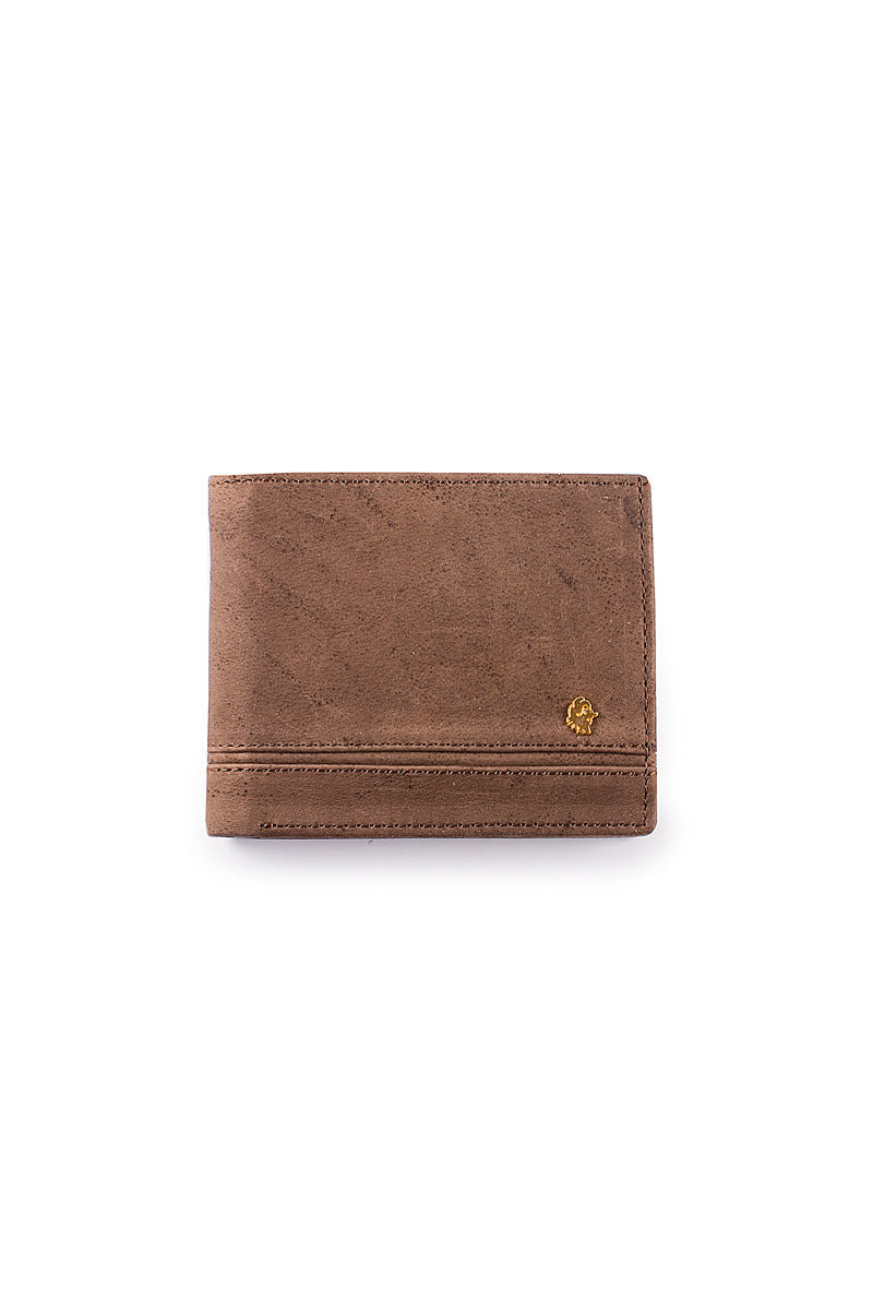 Muskox leather mens wallet George in brown by Qiviuk Boutique