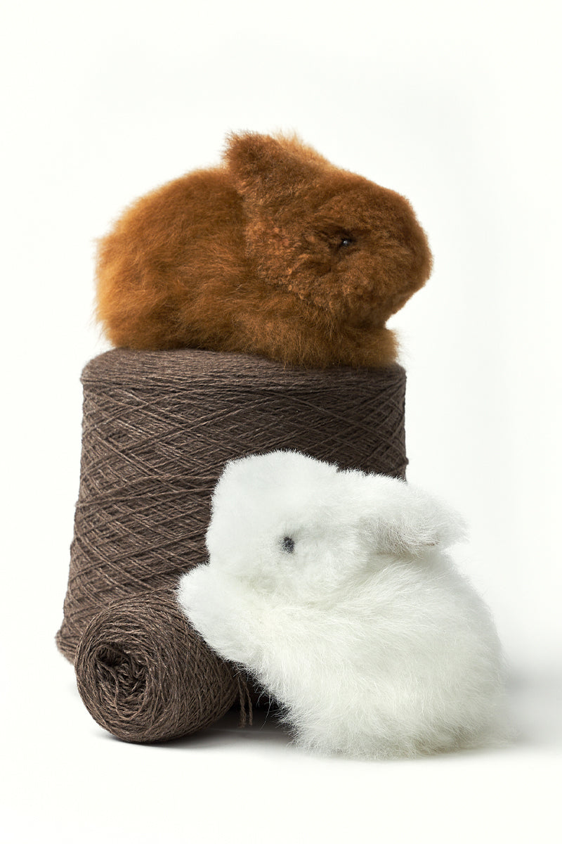 Rabbit Doll W/Alpaca Small by Qiviuk Boutique