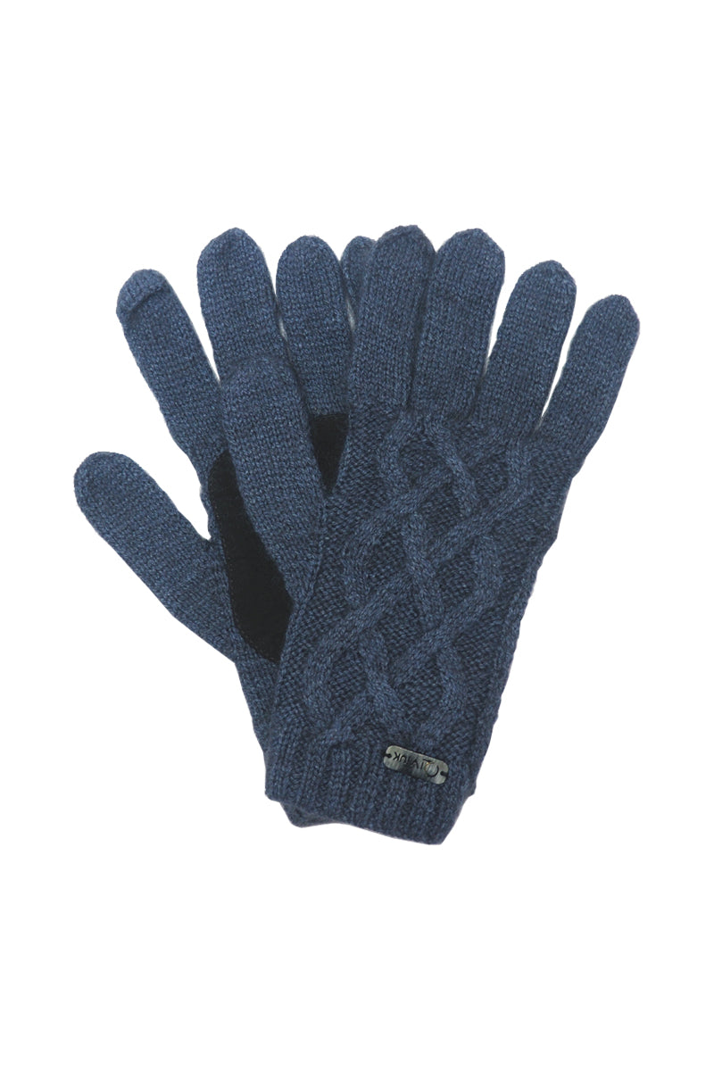 Qiviuk, merino & silk Renzo man gloves in light blue by Qiviuk Boutique