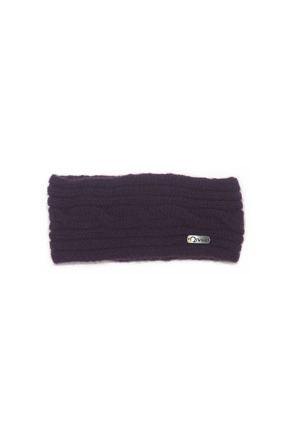 Qiviuk Simple Cable headband in purple by Qiviuk Boutique