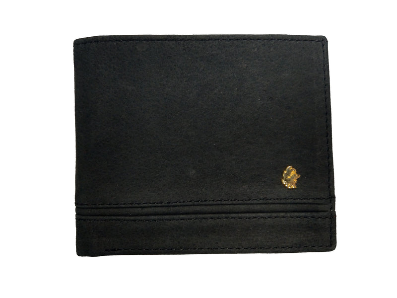 Muskox leather mens wallet George in black by Qiviuk Boutique