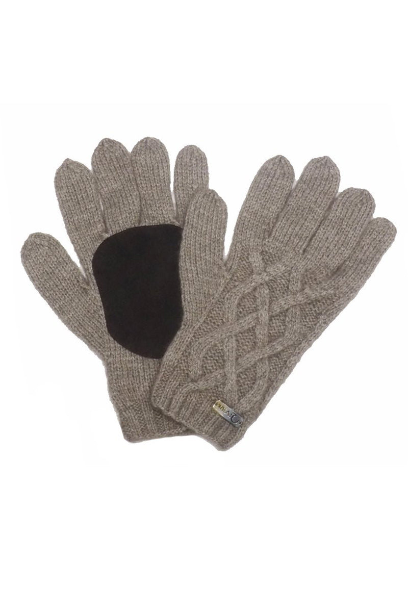 Qiviuk, merino & silk Renzo man gloves in natural by Qiviuk Boutique