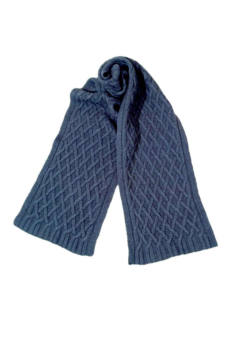 Qiviuk, Merino & Silk Renzo man's scarf in Light blue by Qiviuk Boutique