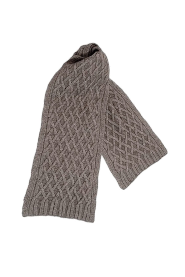 Qiviuk, Merino & Silk Renzo man's scarf in Natural by Qiviuk Boutique
